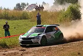 Fabia R5 de Lappi au rallye de Pologne 2015