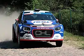 Bonato Yoann sur le rallye de Pologne en 2021.