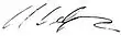 Signature de Ramón José Velásquez