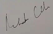 signature de Ramachandra Guha