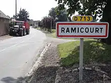 Entrée de Ramicourt.