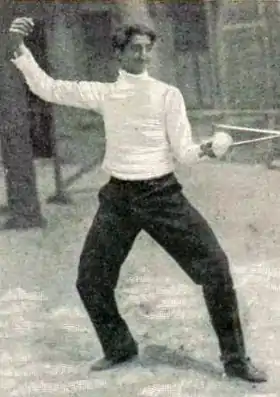 Ramon Fonst, champion olympique à l'épée aux JO de Paris 1900.