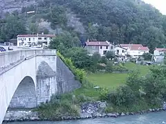 Le pont sur la Romanche avant la montée de Laffrey