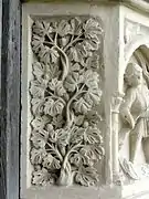 Rinceaux, feuilles de persil, église Saint-Éliphe de Rampillon.