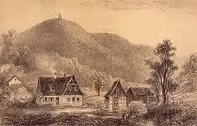 Le Ramsthal et le château de Greifenstein (1849)