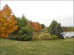 Paysage d'automne au "Jardin du Bois-Marquis" (vue 1) .