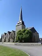 Façade sud et chevet de l'église