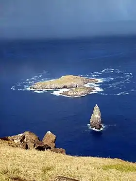 Vue de l'îlot en pointe de Motu Kao Kao