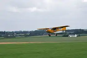 Rans S-6 Coyote II taking off at EBBZ in Belgium.