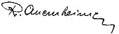 signature de Raoul Auernheimer