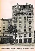 Habitation à bon marché, immeuble, 159 av. d'Italie, Paris.