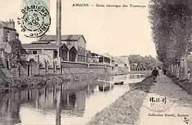 L'arrière de la centrale électrique, vers 1905