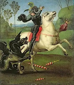 Saint Georges combattant le dragon1503-1505, musée du Louvre.