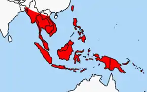 Aire de répartition du Rat polynésien