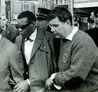 Joe Napoli en compagnie de Ray Charles, Comblain-la-Tour en 1964