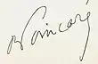 Signature de Raymond Poincaré