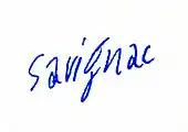signature de Raymond Savignac