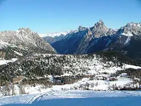 Vue du Monte Terza Grande, à droite.