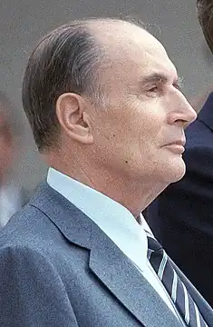 François Mitterrand(1916-1996),président de la République françaisedu 21 mai 1981au 17 mai 1995.