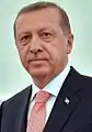 Recep Tayyip Erdoğan, premier ministre de la Turquie de 2003 à 2014, puis président de la Turquie depuis 2014.