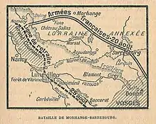 carte de la Lorraine en 1914.