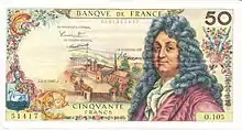 50 francs Racine, Face recto