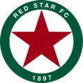 Logo du Red Star Football Club, Saint-Ouen, France.