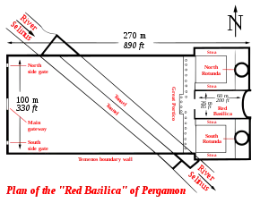 Plan d'ensemble avec le pont sous l'esplanade.