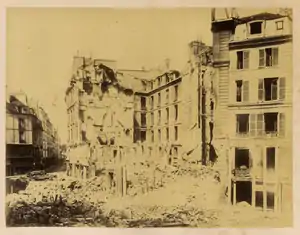 Le carrefour de la Croix-Rouge après la guerre de 1870.