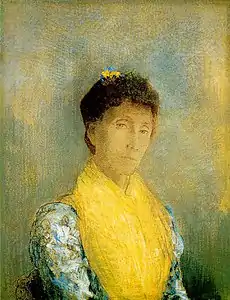 L'Écharpe jaune, Odilon Redon