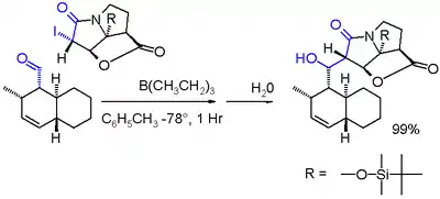 Danishefsky, variation de la réaction de Réformatski, réf. Lambert 2006