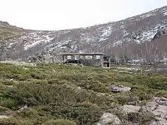 Le refuge sous le col de Tartagine (1 850 m).