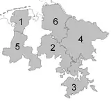 Les six gouvernements de la province de Hanovre (1905)