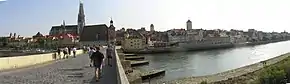 Photo du Danube à Ratisbonne.