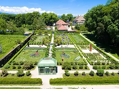 Le jardin de Doreen, au château de Vullierens. Auteur : Régis Colombo.