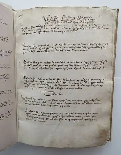 Extrait du registre des naissances de Porrentruy (ArCJ)