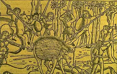 Gravure sur bois illustrant les Métamorphoses d'Ovide
