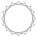 {16/3} (angle interne : 112,5°)