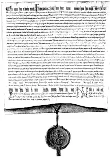 Lettre de liberté impériale de la ville de Lübeck en 1226