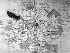 Plan de George Burdett Ford reconstruction de Reims.