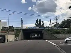 Reims Pont-rail sur la rue de Saint-Brice