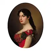 Portrait de la reine Nathalie de Serbie, 1883