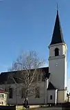 L'église Saint-Roman de Reiningue, Haut-Rhin.