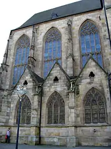 Photographie de l'église où reposeraient les reliques de Renaud de Montauban, à Dortmund en Allemagne