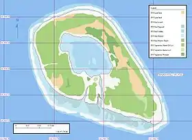 Carte topographique de l'atoll.