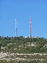 Antenne et émetteurs relais TNT/Radio sur les Monts à Chambéry