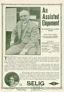 Description de l'image Release flier for AN ASSISTED ELOPEMENT, 1912.jpg.