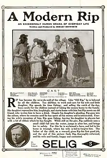 Description de l'image Release flier for A MODERN RIP, 1911.jpg.