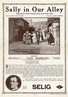 Description de l'image Release flier for SALLY IN OUR ALLEY, 1913.jpg.