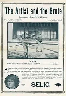 Description de l'image Release flier for THE ARTIST AND THE BRUTE, 1913.jpg.